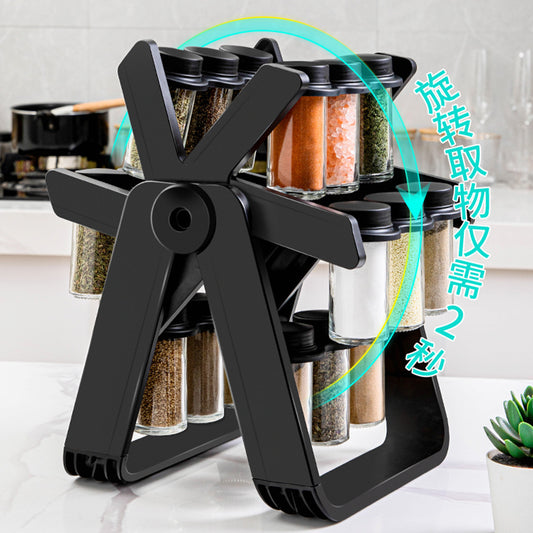 Trendix™ | 18 Piece Rotating Spice Rack Set