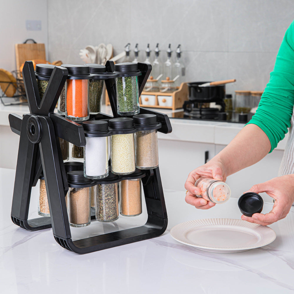 Trendix™ | 18 Piece Rotating Spice Rack Set