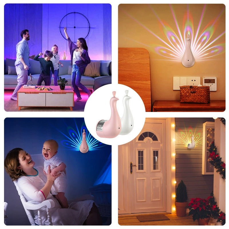 Trendix™ | Rechargeable Peacock Projection Lamp