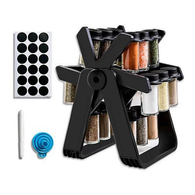 Trendix™ | 18 Piece Rotating Spice Rack Set