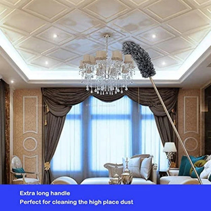 Trendix™ Microfiber Duster with Extension Pole – Reach & Clean Easily